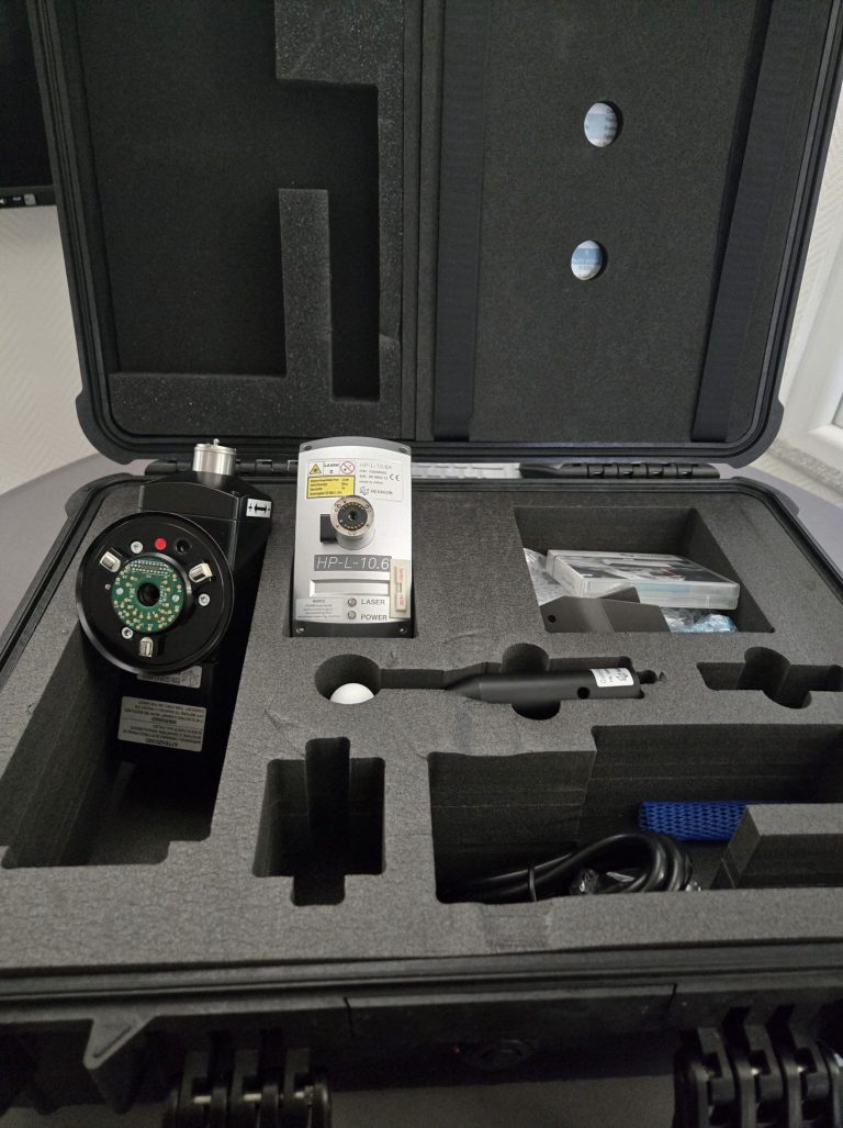 Gebrauchter Hexagon HPL 10.6 Laserscanner mit Transportkoffer und Zubehör aus dem QOPAS Marktplatz