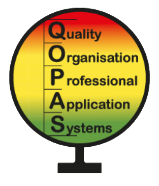 Früheres Logo der QOPAS GmbH von der Unternehmensgründung bis zum neuen Markenauftritt