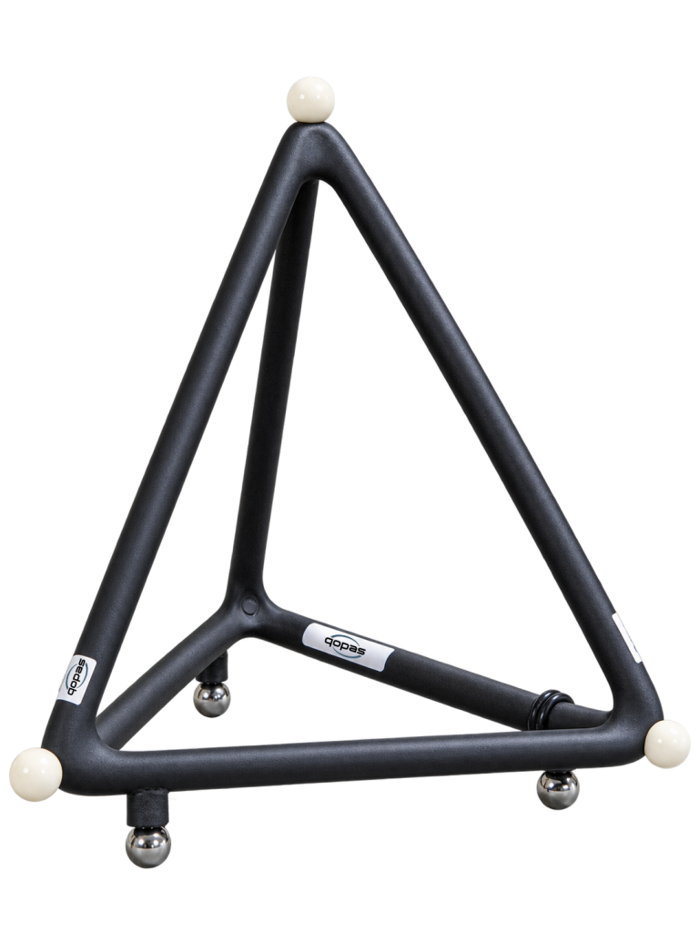 q-proofs Tetraeder, ein Prüfkörper für Koordinatenmesssysteme von Qopas.